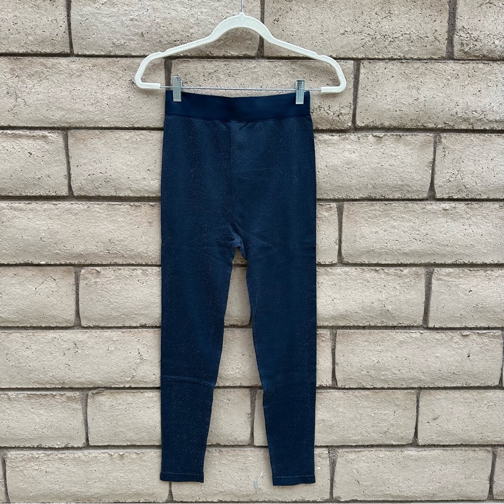 Stylish Dark Blue Sparkly Leggings